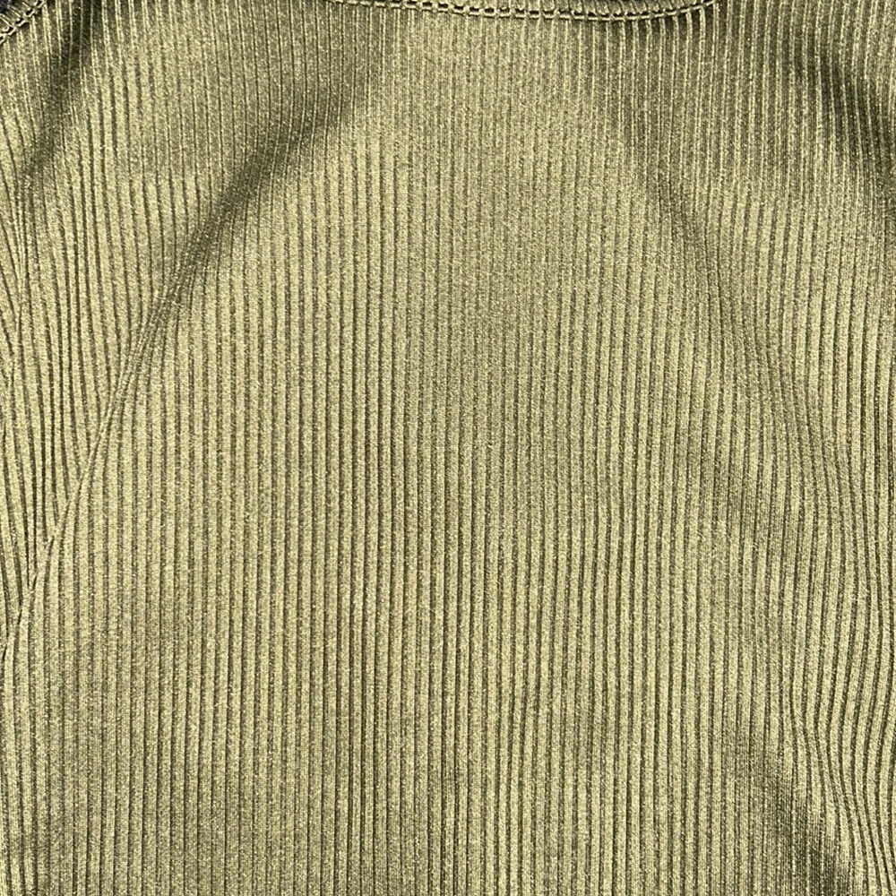 Green Ribbed Bodysuit - Picture 3 of 4